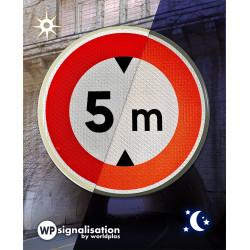 Panneau prescription temporaire BK12 - Limitation de hauteur - Exclusivité WPSignalisation_3