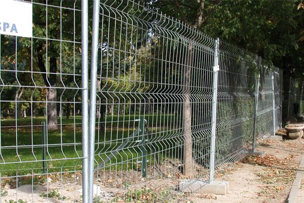 Clôtures mobiles à 2 tubes - Dimensions 3,50 m x 1,90 m - Galvanisées - Paquet de 55 panneaux_3