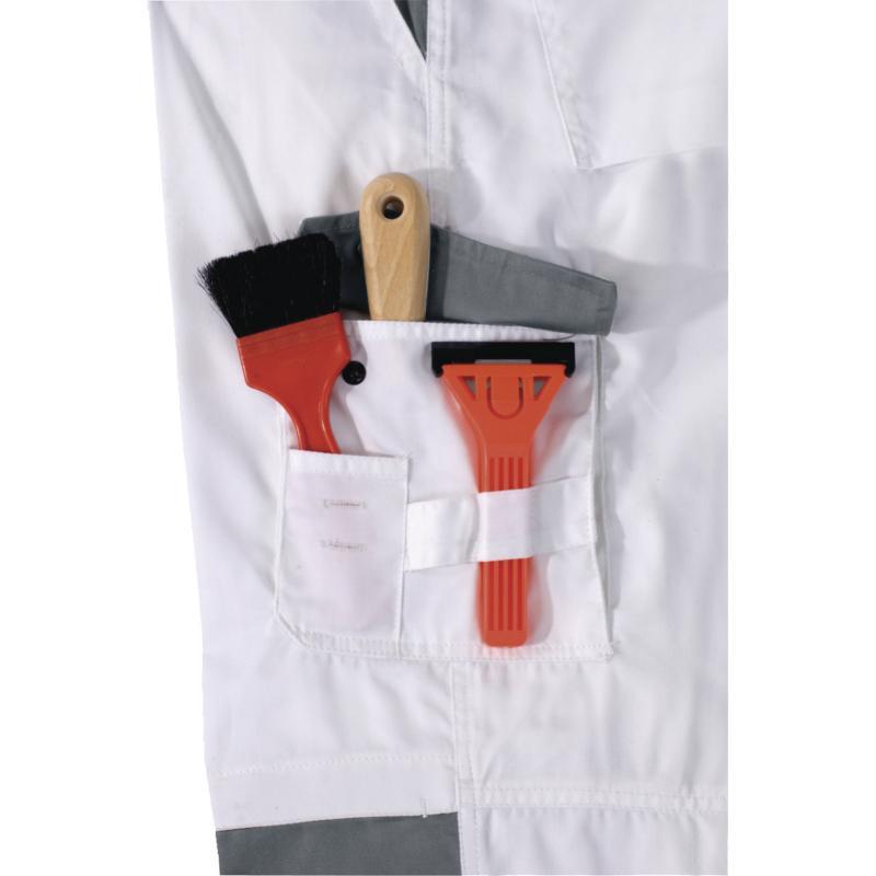 Salopette de peintre coton/polyester - Teramo - 6 poches, bretelles ajustables, genoux préformés_3