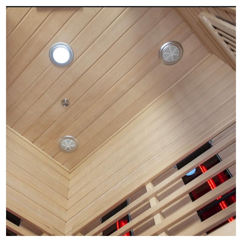 SAUNA ​​INFRAROUGE BOREAL® DIFFUSION 140C - 3-4 PLACES À SPECTRE COMPLET - ​140X140_3