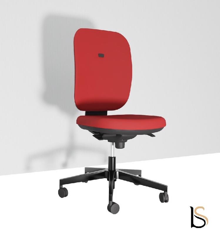 Siège de bureau Alaia haut dossier - Sokoa - Rouge, Synchrone, Classique_3
