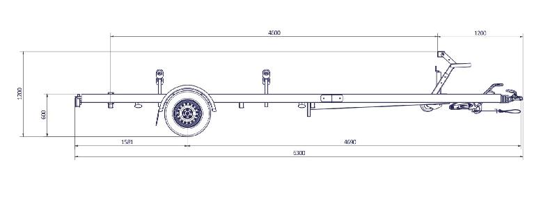 6m30-2M20 -1X 1500 kg 1500 kg - VLEMMIX - Remorque Porte-Bateau_3