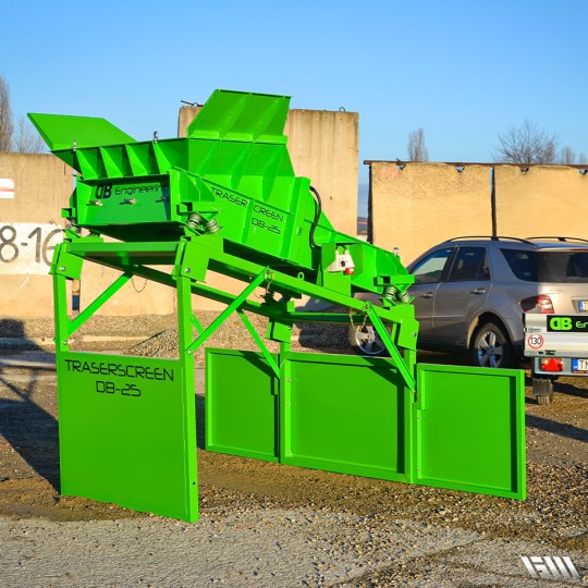 Crible stationnaire DB25 - pliable et transportable, rendement 7-25T/h, 580kg_3