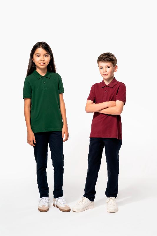 Polo manches courtes bio enfant - 100% coton biologique - Réf: K2029 - Kariban - Plusieurs tailles et couleurs_3