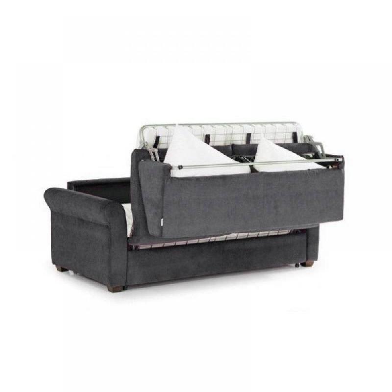 Canapé-lit convertible express 2-3 places ROMANTICO - Matelas Excellence Literie 16 cm - Polyuréthane noir - 120x197 cm_3