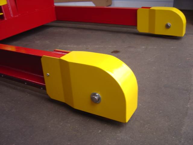 Grue d'atelier - Flowserve - capacité 4,5 tonnes/mètre - déplacement motorisé - levage manuel avec pompe d'approche_3