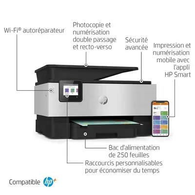 OfficeJet Pro 9019e Sans fil All-in-One Couleur Imprimante, Instant Ink; Impression recto-verso_3