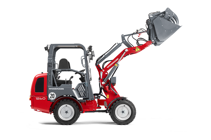 Mini-chargeuse Weidemann 1260 idéale pour des tâches rapides
