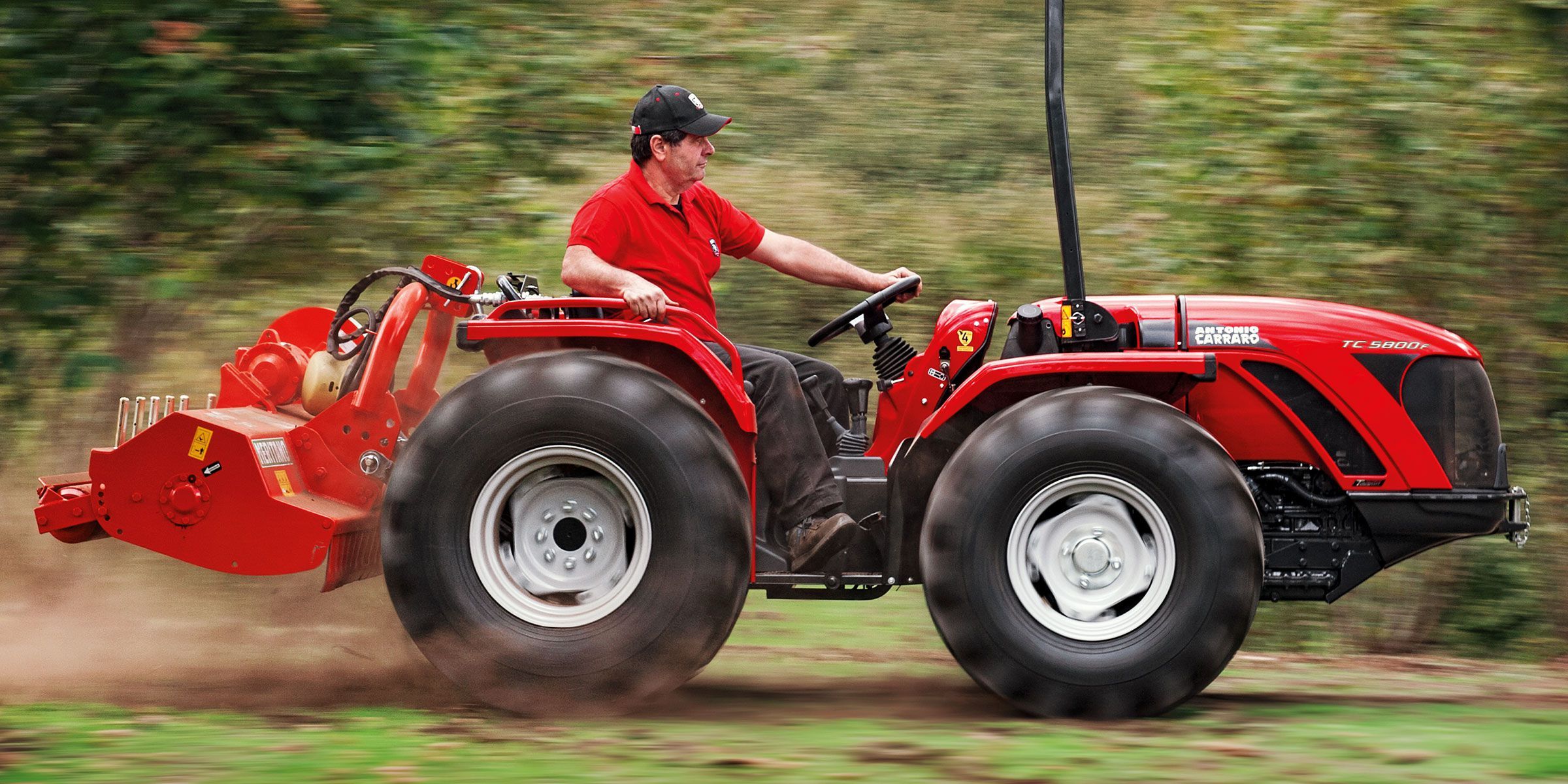 Tracteur agricole Antonio Carraro avec châssis ACTIO