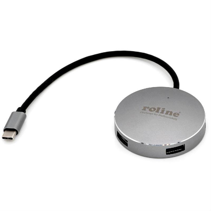 ROLINE Hub USB 3.2 Gen 1, 4 ports, prise type C_3