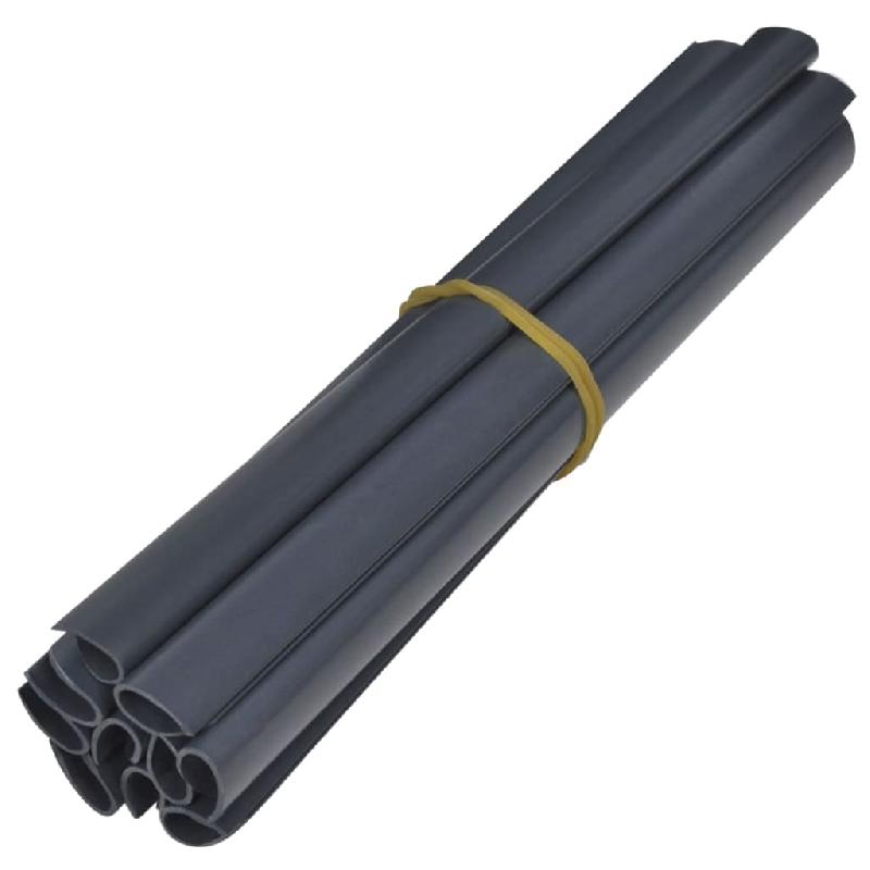 Vidaxl écrans d'intimité de jardin 2 pcs pvc 70x0,19 m gris foncé 3057523_3