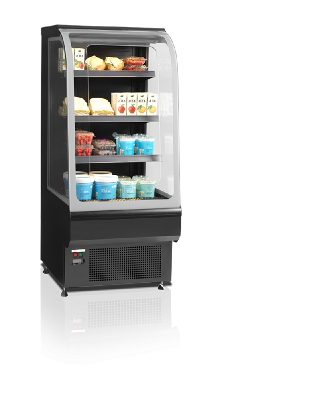 Vitrine réfrigérée murale libre service - vitres incurvées 150 litres | Tefcold - NOC60CC_3