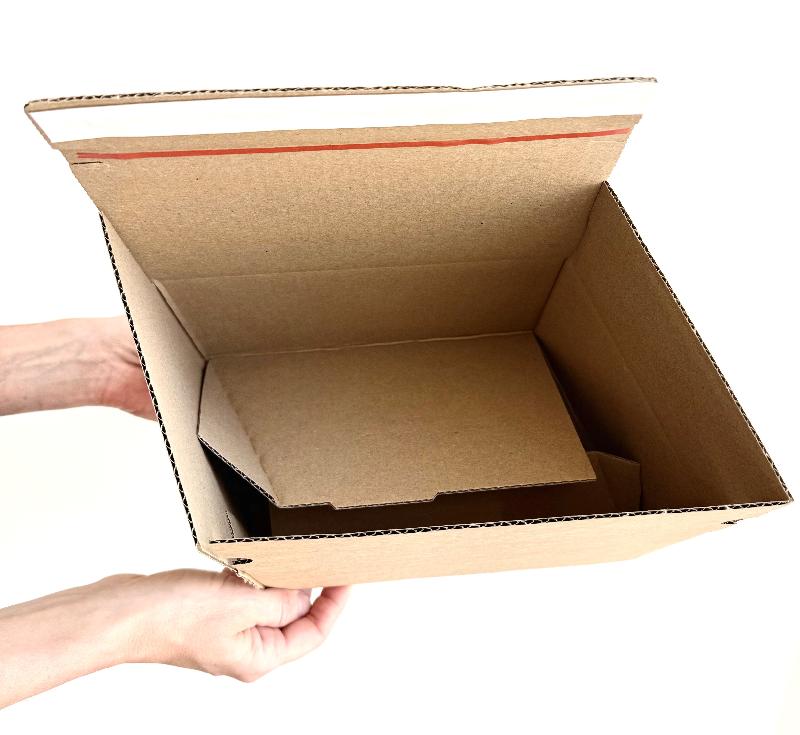 Caisse à fond automatique plat et bande adhésive - 180004 – 16 x 13 x 7 cm_3