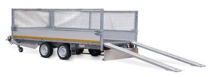 Remorque plateau nu EDUARD - roues dessous - PTAC : 2000 Kg - 2 essieux freinés - 406 x 180 cm - Reference -HKT-3.1X1.7_3