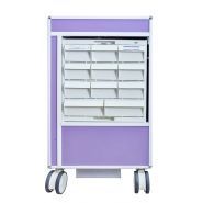 Tecnocar - chariot médical informatisé krz - dimensions 55 x 62 x 107 cm - écran tactile 19 pouces et tiroirs verrouillables_3