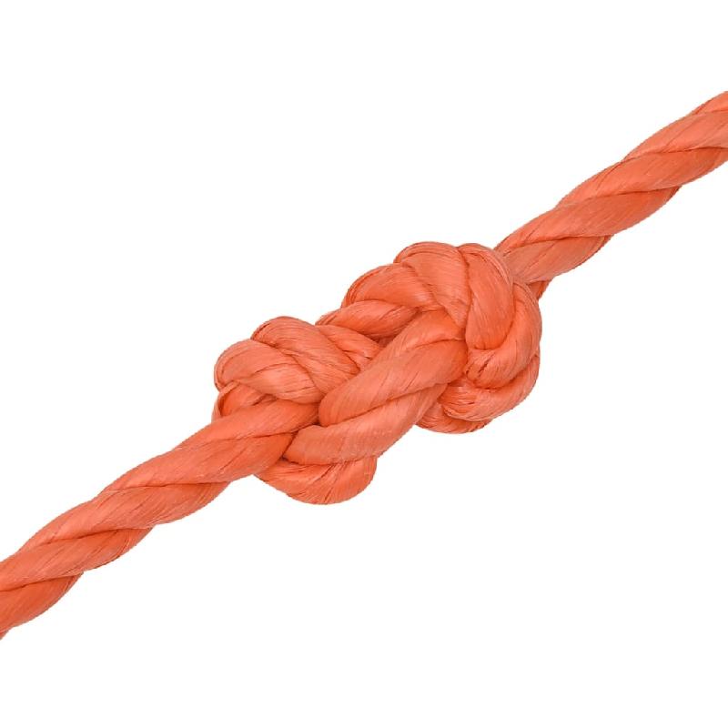 Vidaxl corde de travail orange 10 mm 25 m polypropylène 152933_3