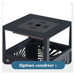 Corbeille publique Canopée en tôle galvanisée - découpe laser - volume 65L ou 110L_3