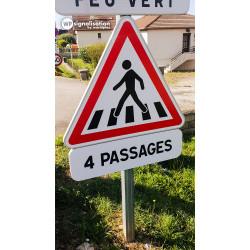 Panneau de danger A13B - Passage pour piétons_3