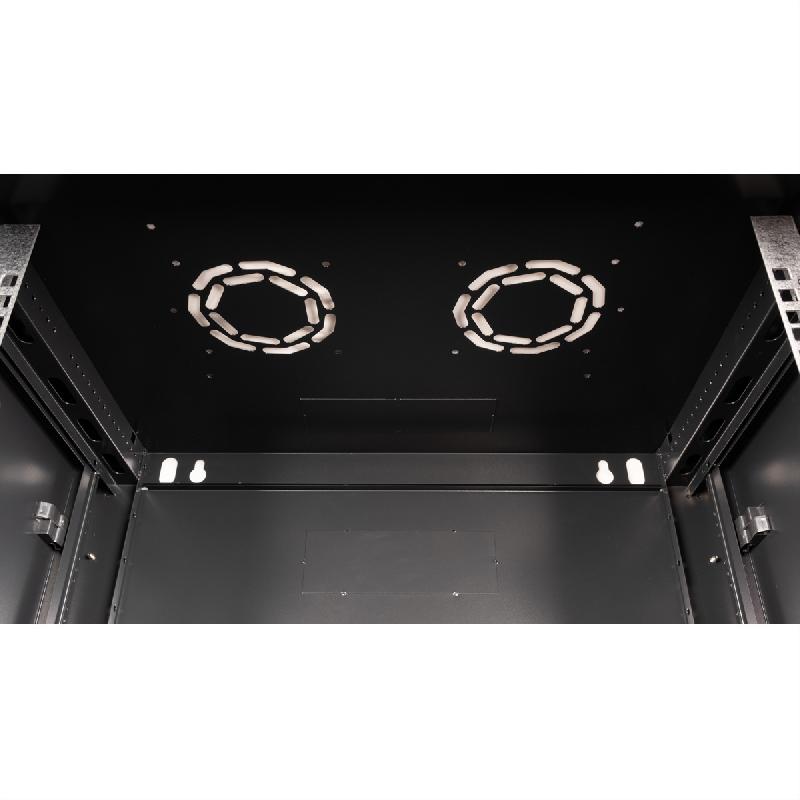 VALUE Boîtier mural 19 pouces 9U, 600 x 450 mm, noir, kit à assembler_3