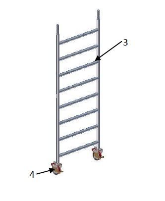 Échafaudage roulant jupiter 870 - fortal sa - charge d’exploitation 200 kg / m²_3