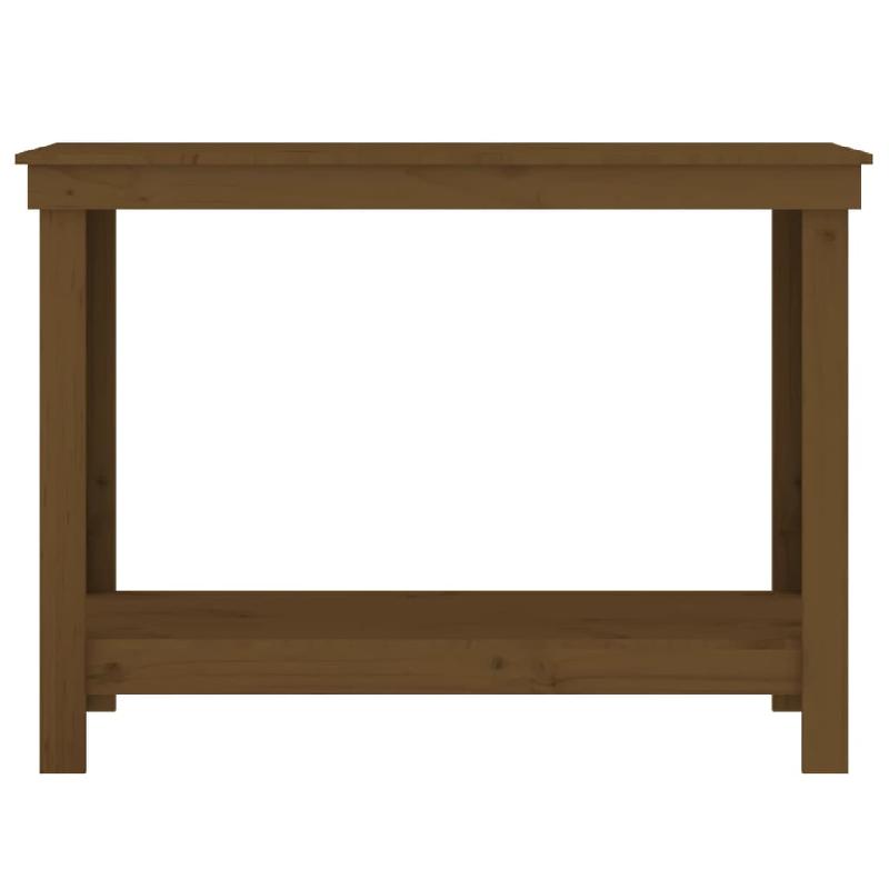Vidaxl banc de travail marron miel 110x50x80 cm bois de pin massif 822504_3