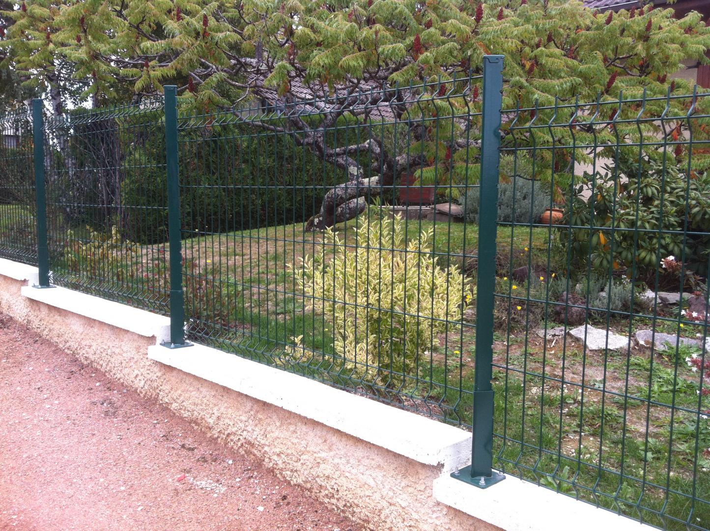 Clôtures grillagées - panneaux vert RAL 6005 - Panneaux Soudés Plastifiés sur fils Galvanisés_3