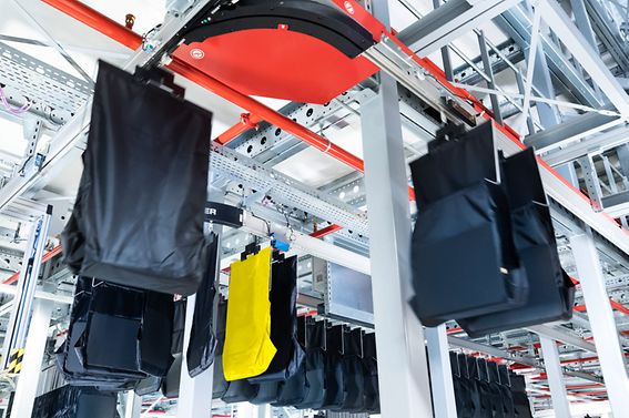 Convoyeur aérien intelligent pour e-commerce et distribution omnicanale - Pocket Sorter SSI Carrier_3