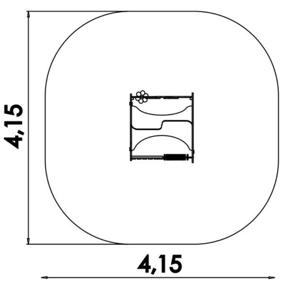 Maisonnette en acier inoxydable et PEHD haute qualité - Aire de jeux conforme EN1176 - Référence BT12037_3