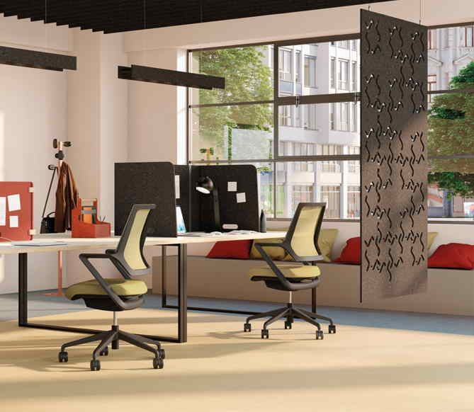 Cloison suspendue réglable en hauteur