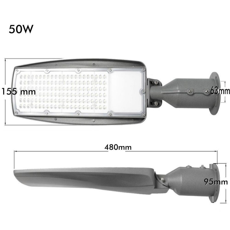 Réverbère led 50w orientable - chip lumileds - référence lumi504k_3