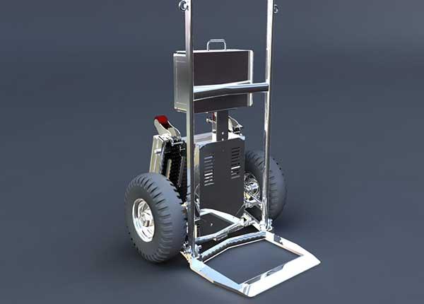 Buddy - monte-escaliers pour marchandises pliable avec technologie soft touch et roues anti-traces_3