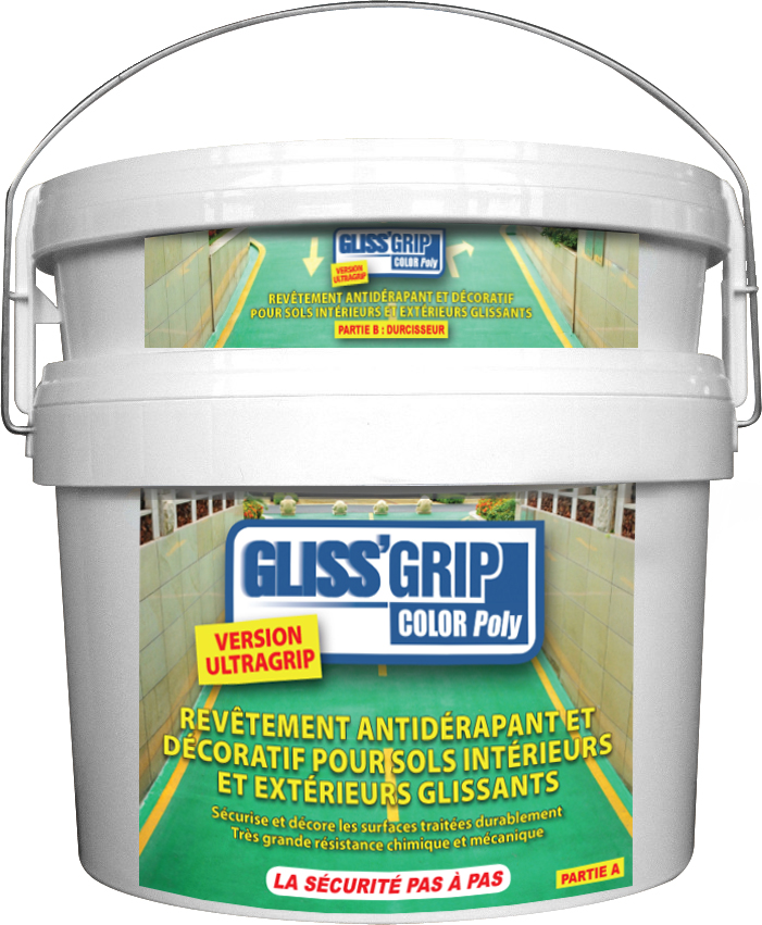 Gliss'GripColor Poly - Résine polyuréthane bi-composant anti-glissance pour intérieur et extérieur_3