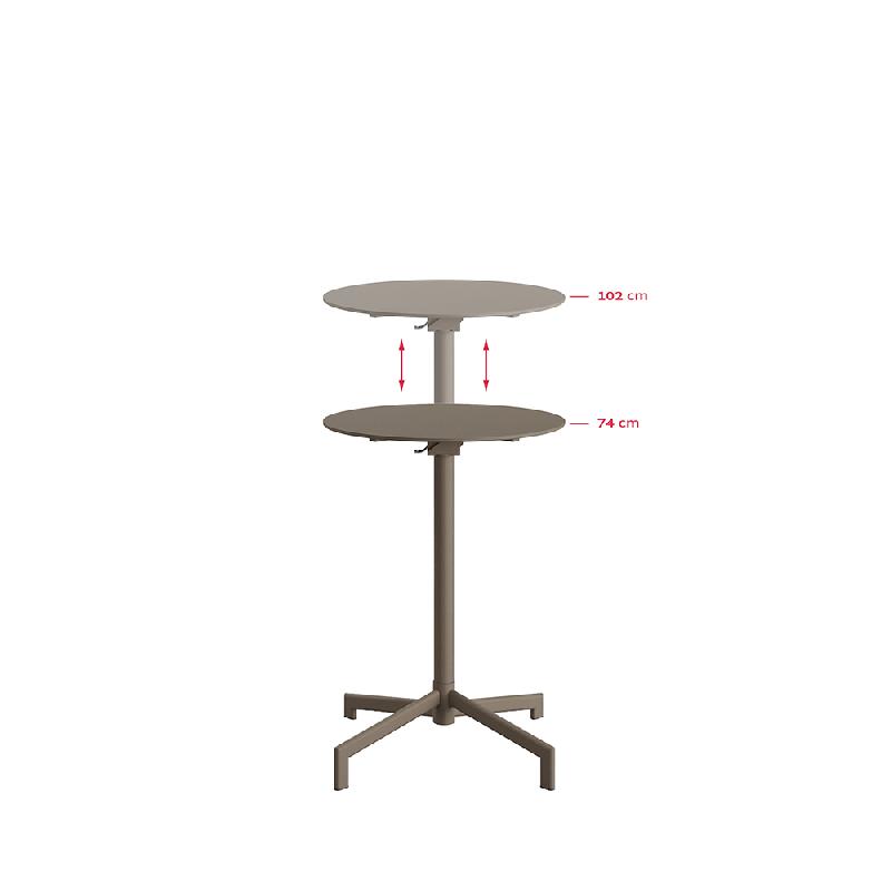 Versa - Table de terrasse / mange-debout Cappuccino_3