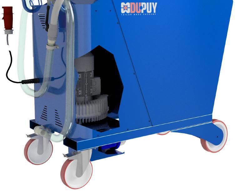 Aspirateur industriel huile et copeaux - Oilvac 200T triphasé 3 kW - Réservoirs 200L/30L_3