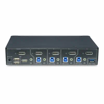 Switch KVM DisplayPort 4 Ports, Moniteur Unique 4K 60Hz, 6 Ports USB, Commutation par Touche de Racc_3