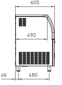 Machine à glace en grains EF 124 AS - Scotsman Scodif - 120 kg/24h - Stockage 40 kg - Finition inox_3
