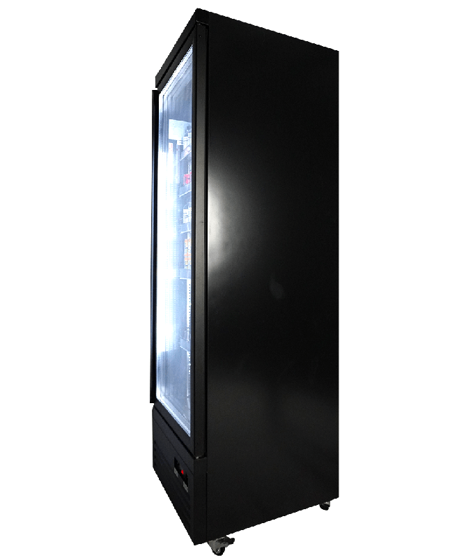 Réfrigérateur 1 porte en verre noir ceb-500r bl l620 7526.0100 COMBISTEEL_3