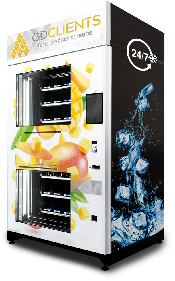 Distributeur automatique de glace et yaourt avec système de refroidissement jusqu'à -18°C - ESKIMO_3