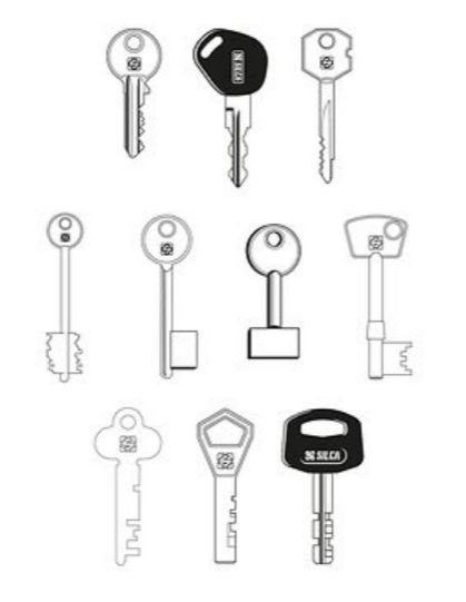 Machine à tailler les clés plates et à panneton pour usage professionnel