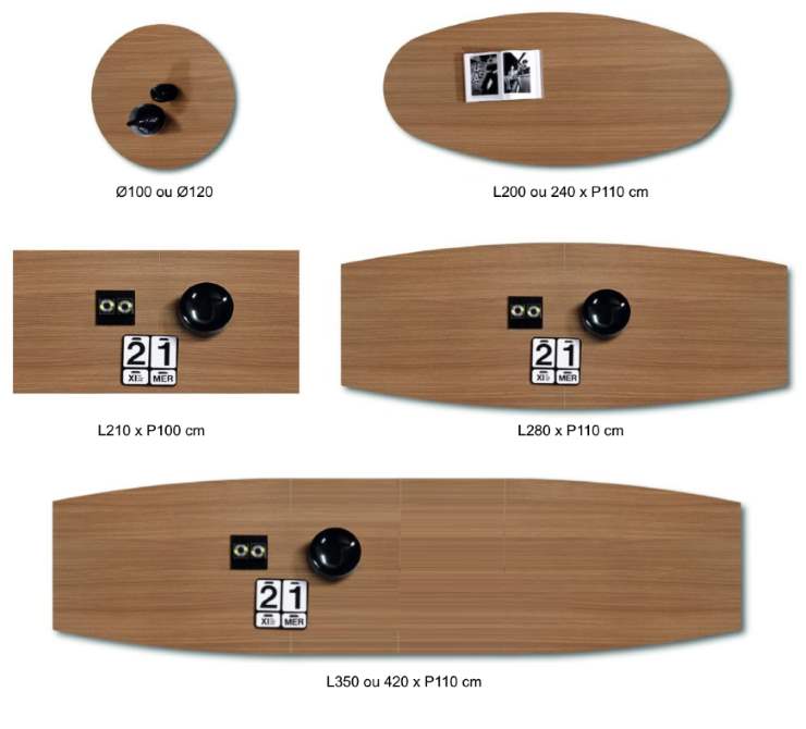 Table conférence IDEA - 4 à 14 places - ovale, ronde, tonneau, electrifiable_4