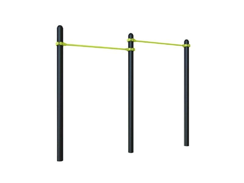 Barre fixe double  - Gamme Street Workout DAMAPRO_3