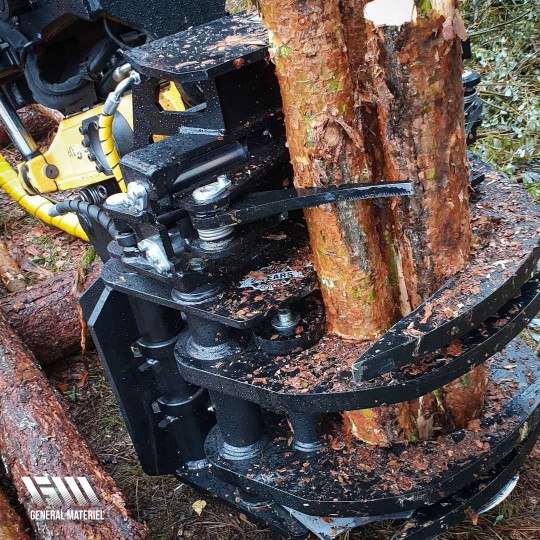 Grappin coupeur forestier - Couteau fixe en Hardox 400 - Compatible mini-pelle, tracteur et grue_3