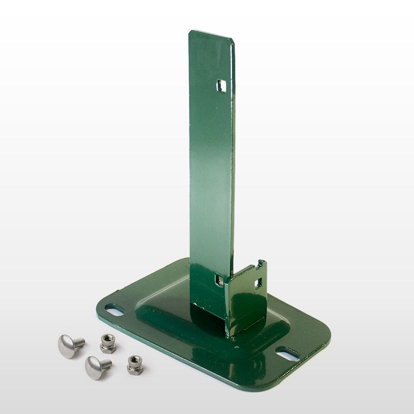 H - pied pour clôture - clotures grillages - embase de 15 cm de largeur