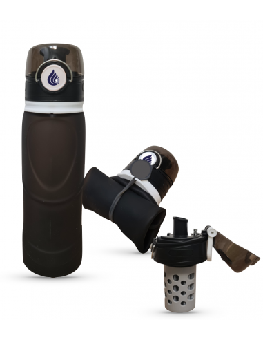 Gourde filtrante compressible 1 litre - Souple, légère et efficace - Osmodyn - silicone_3