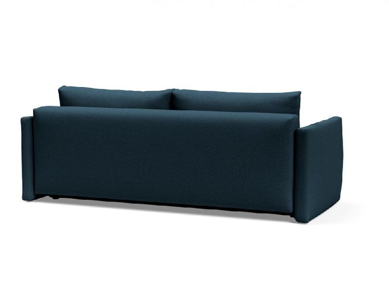 INNOVATION LIVING - Canapé convertible Tripi Argus Navy Blue 150x200 cm à ouverture assistée, avec rangement_3