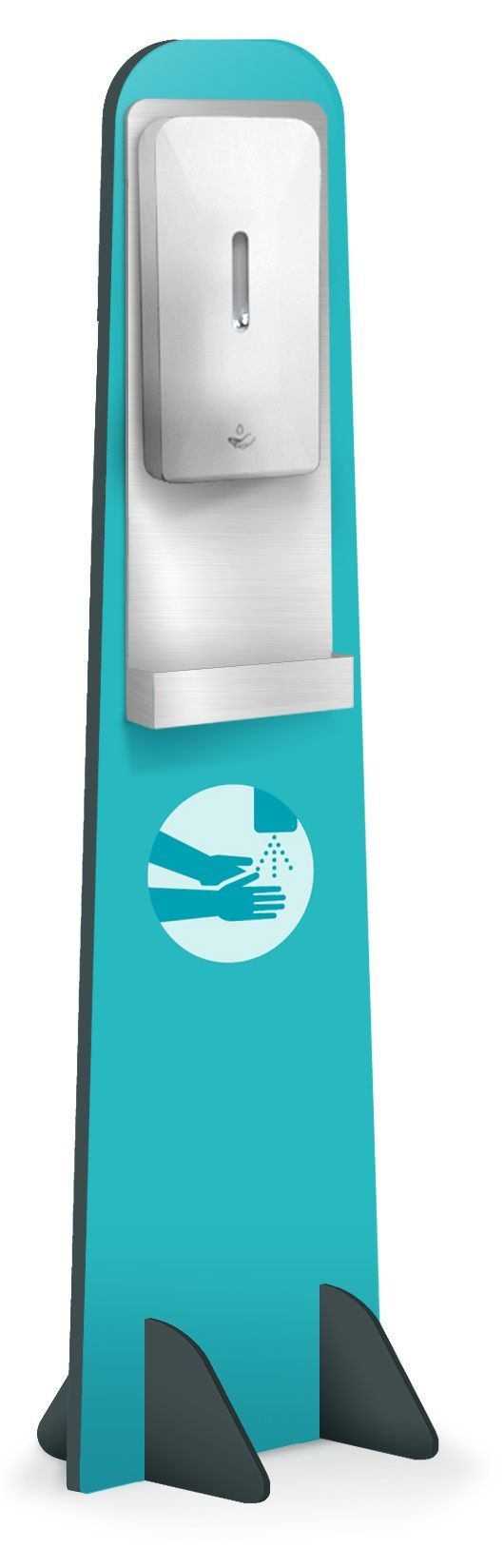 Kakemono avec distributeur gel hydroalcoolique et gants jetables_3