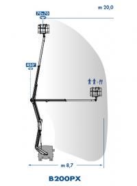 Nacelle VL B200px - GSR - Hauteur de travail 20.1 m - Charge utile 300 kg - Déport max 8.7 m_3