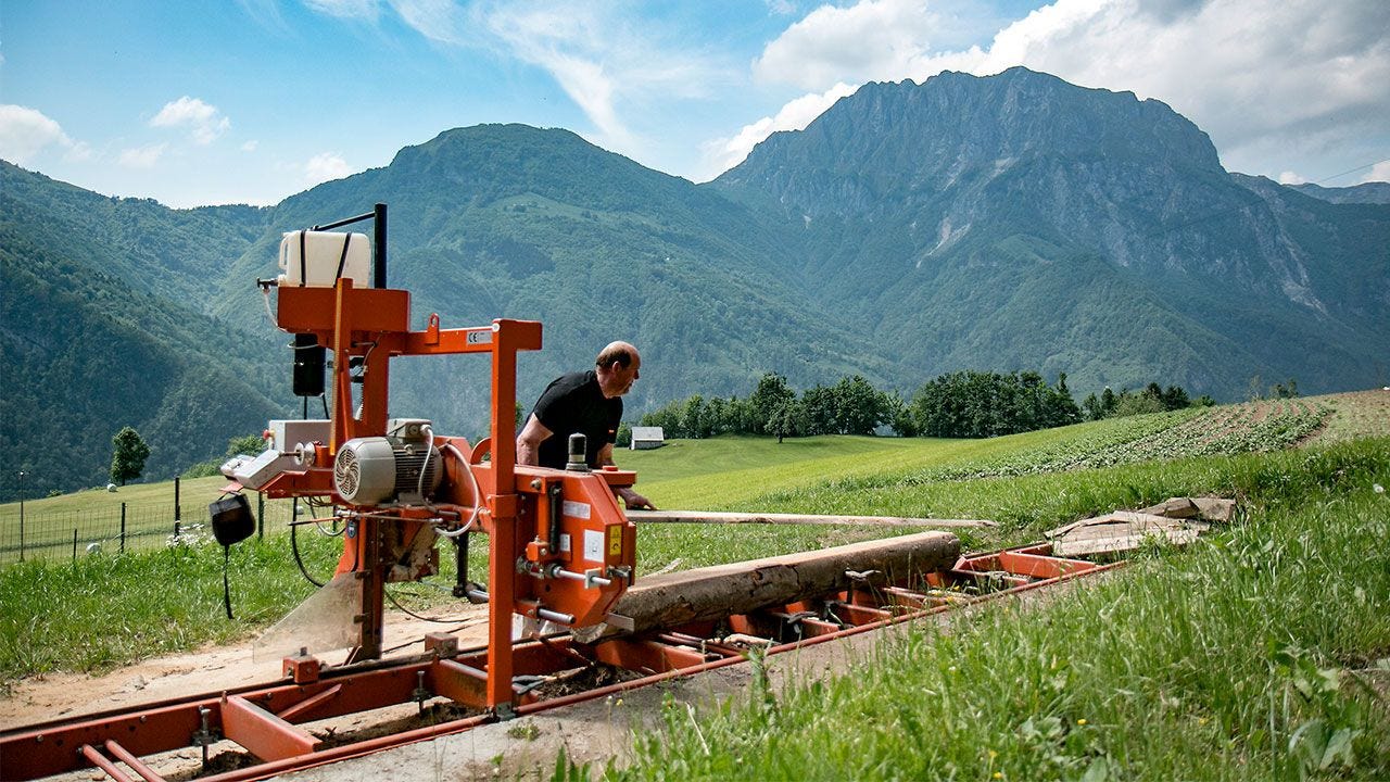 Machine de sciage pour bois avec banc ajustable