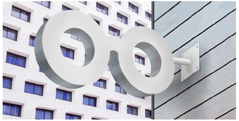 Enseigne drapeau optique LED - Éclairage programmable et garantie 3 ans_3