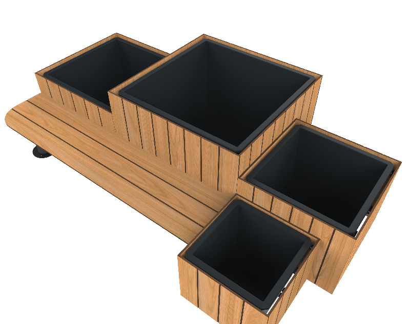 Jardinière - Esthétique et robuste avec habillage en HPL - Copal_3